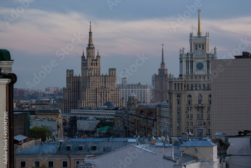Photography rooftops of moscow