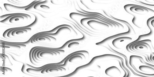 Abstract background with waves. Abstract papercut and multi layer cutout geometric pattern on vector.Background on theme geodesy or topography. Abstract topographic background.