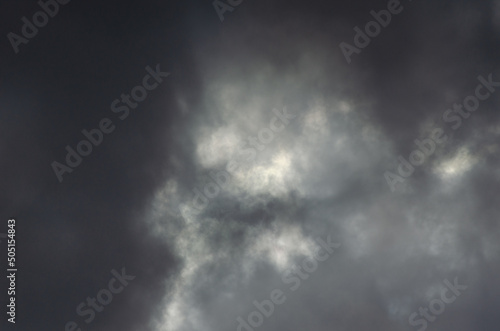 clouds in the dark sky, cloudscape