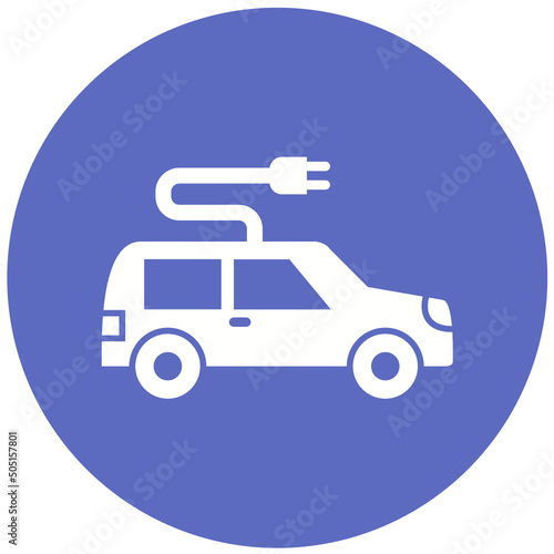 Electric Car Icon Design