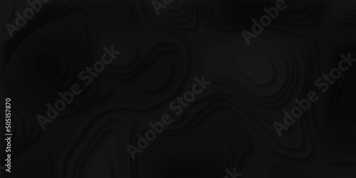 Paper cut abstract Black background with geometric shapes and place for text. Vector illustration . minimal and dark mood tones with 3d rendering. Background in paper style in this design 