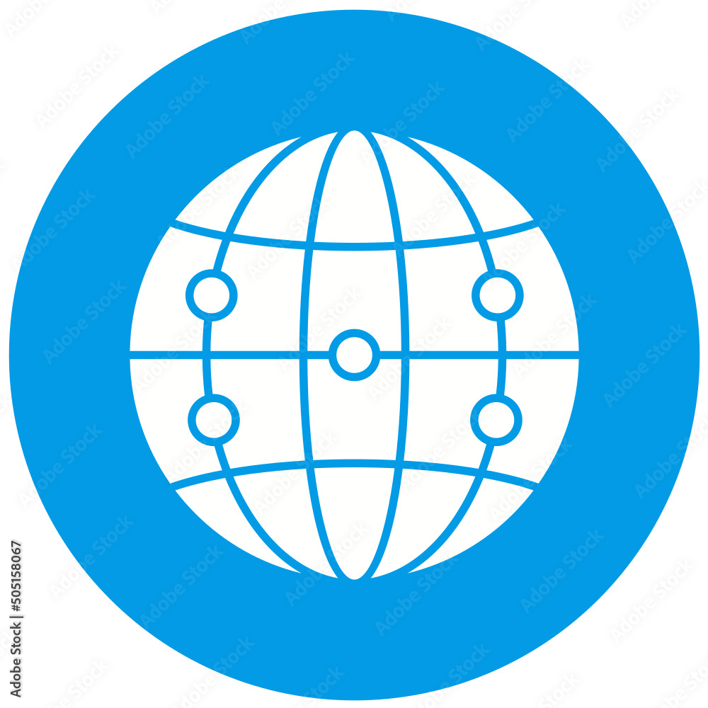 Globe Netowrk Icon Design Globe Netowrk Icon Design