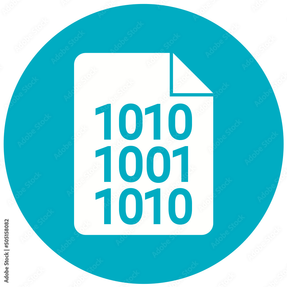 Binary code Icon Design Binary code Icon Design