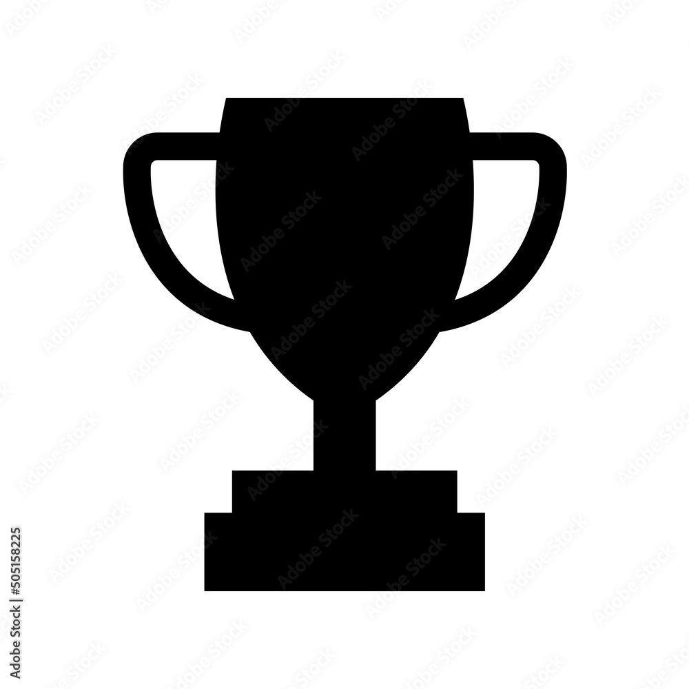 Champions Cup, award shape, first place cup badge, goblet icon, coupe symbol. Champions Cup, award shape, first place cup badge, goblet icon, coupe symbol.