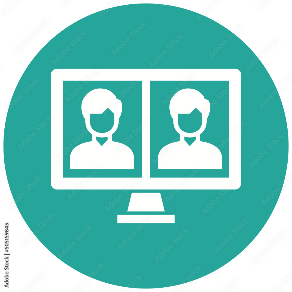 Online Meeting Icon Design Online Meeting Icon Design