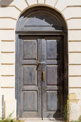 Traditional Entrance to a House in the City Center of Valetta, Malta