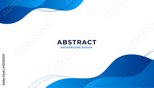 Abstract blue wavy business background. Eps10 Vector
