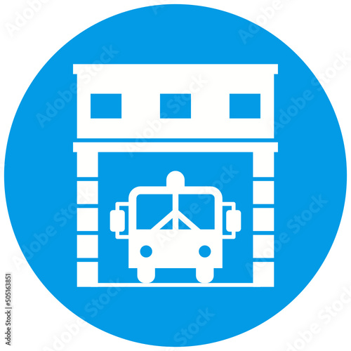 Fire Station Icon Design