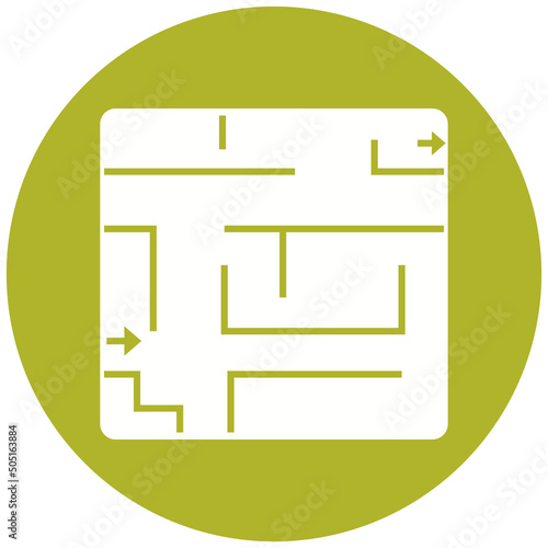 Evacuation Plan Icon Design