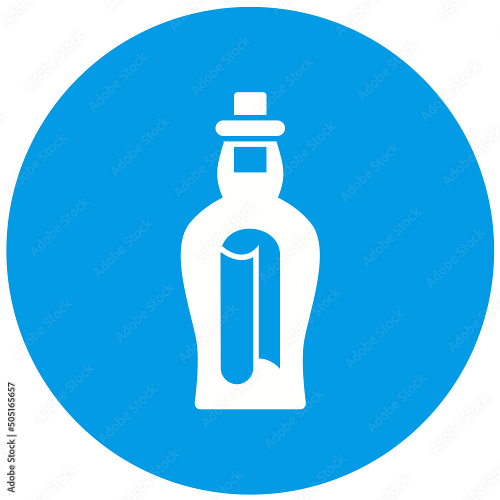 letter Bottle Icon Design letter Bottle Icon Design