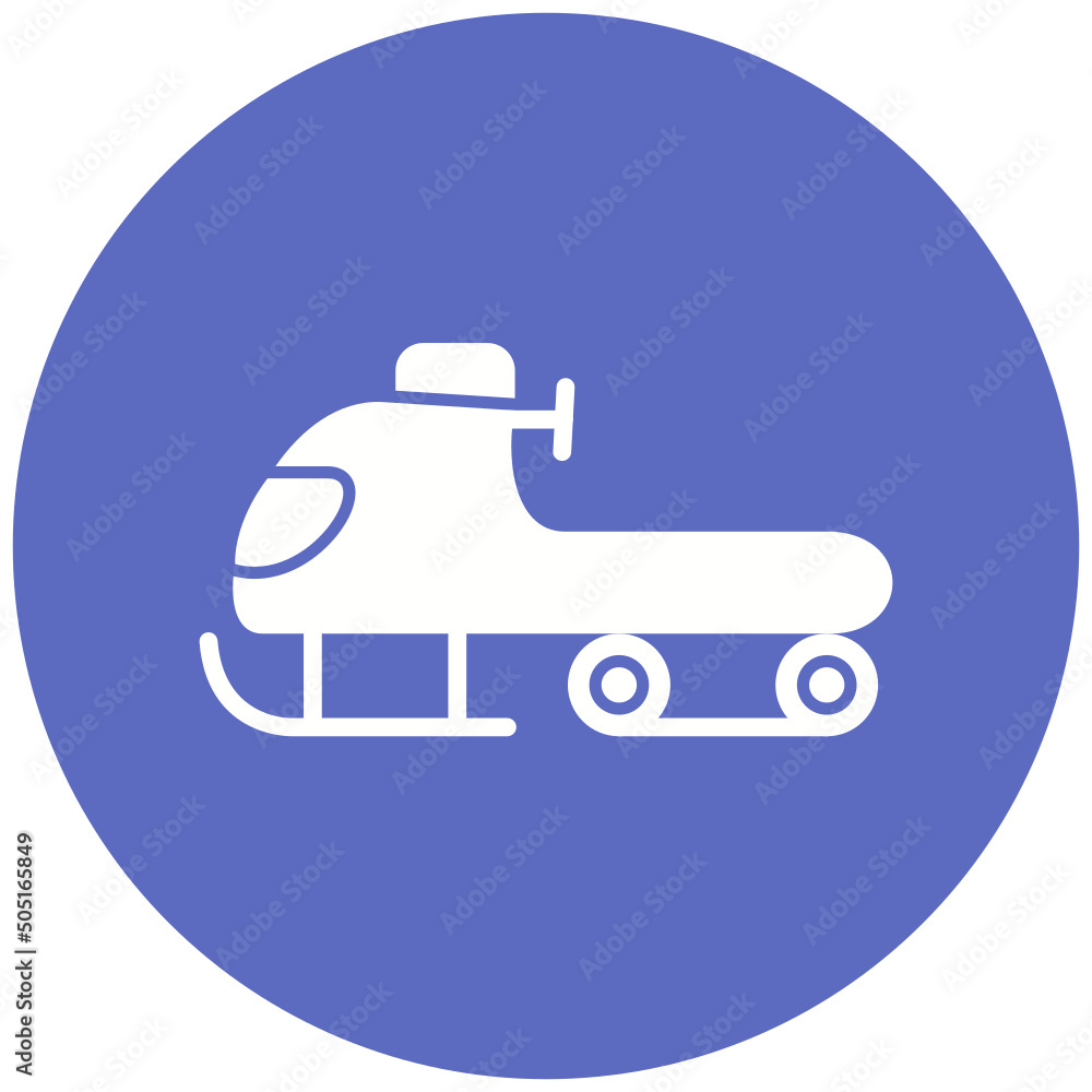 Fototapeta premium Snowmobile Icon Design