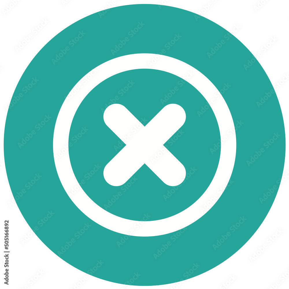 Obraz premium Cancel Icon Design
