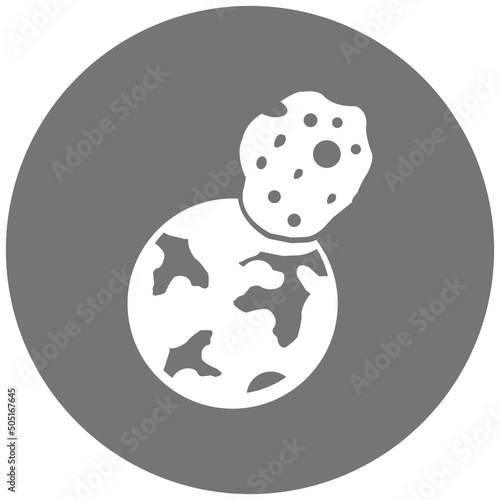 Planet Collision Icon Design