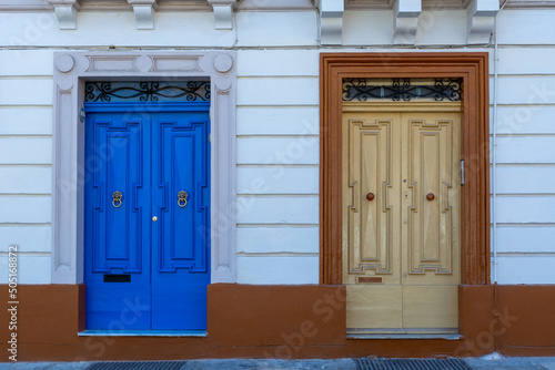 Traditional Entrance to a House in the City Center of Valetta  Malta
