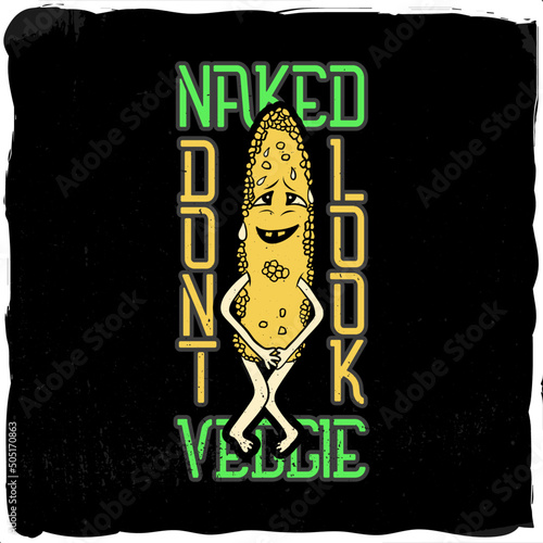 Naked corn with hands and legs