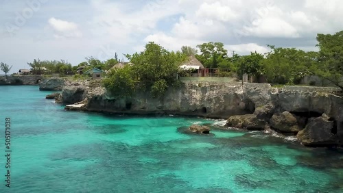 Turquoise Water In Westend Negril Jamaica photo