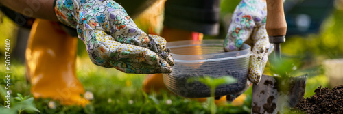 Konstfotografi Eco friendly gardening banner