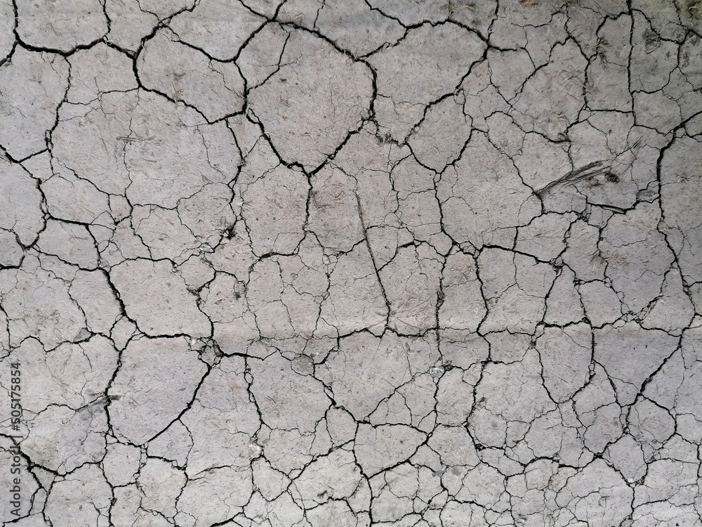 abstract texture of a crack on the ground defocus