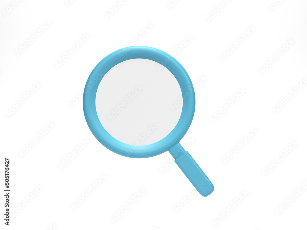 3D rendering, 3D illustration. Magnifying glasses find and optical search icon on white background. Cartoon minimal style. 3D rendering, 3D illustration. Magnifying glasses find and optical search icon on white background. Cartoon minimal style.