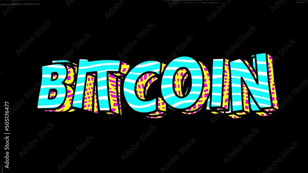 Stockvideo Seamless funny animation extruded letters in comic style ...