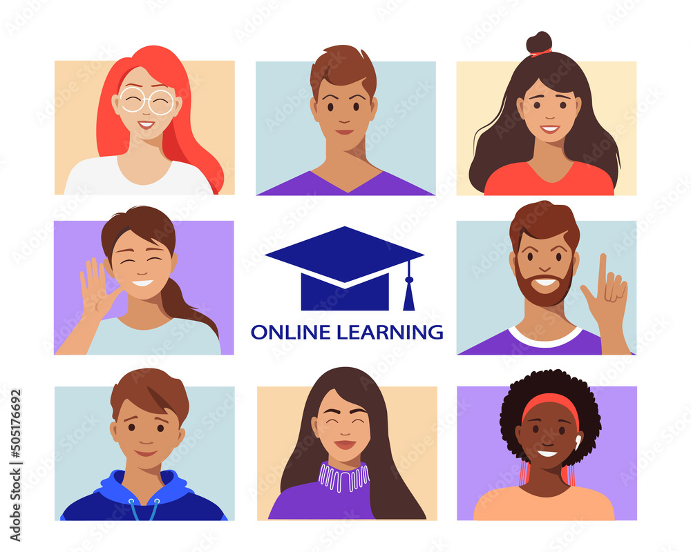 E-learning concept. Online education, home schooling. Concept of web courses or tutorials E-learning concept. Online education, home schooling. Concept of web courses or tutorials