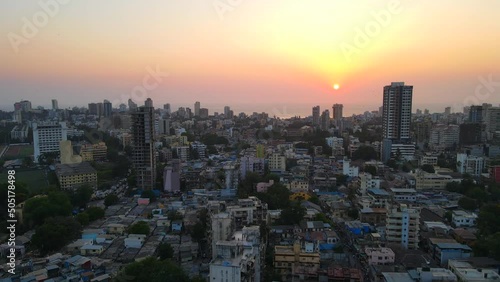 Bandra west top bird eye view sunset sunrise photo