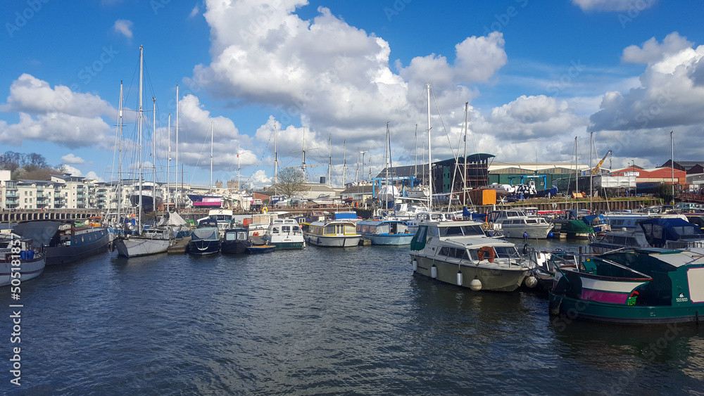 A view of Bristol marina