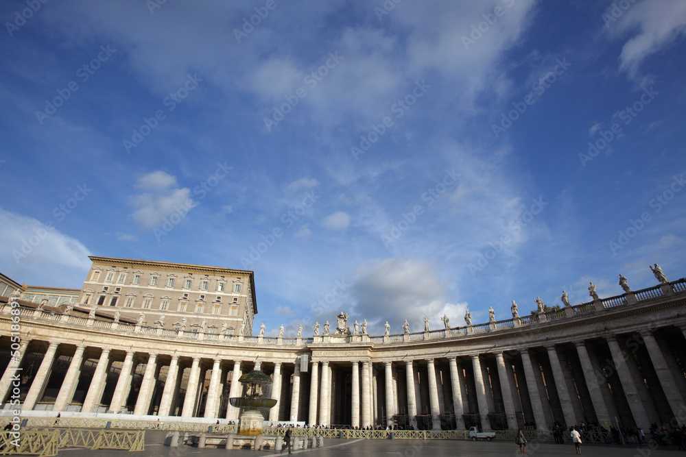 Portico of St. Peter's Basilica, Rome, Italy