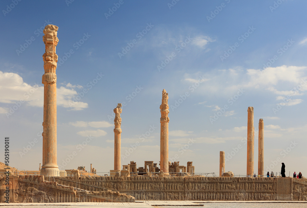 Remains of the Great Palace of Xerxes, Persepolis, Iran