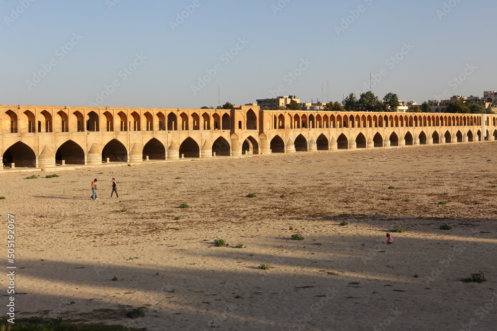 Si-o-Seh Pol, also called the Bridge of 33 Arches, Esfahan, Iran