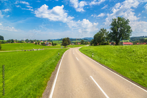 Asphalt road in Germany