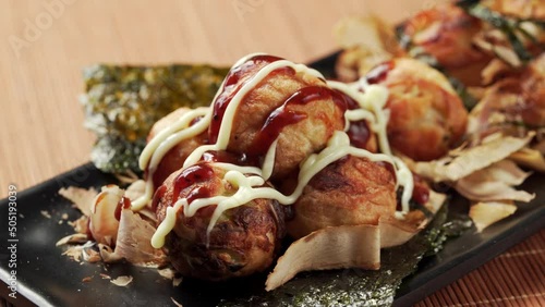 Homemade Takoyaki Making Process photo