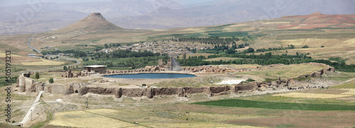View of Takht-e Soleyman, Iran photo