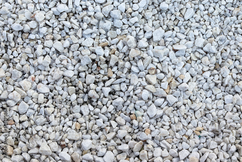 White shingle pebbles suitable for a textured background