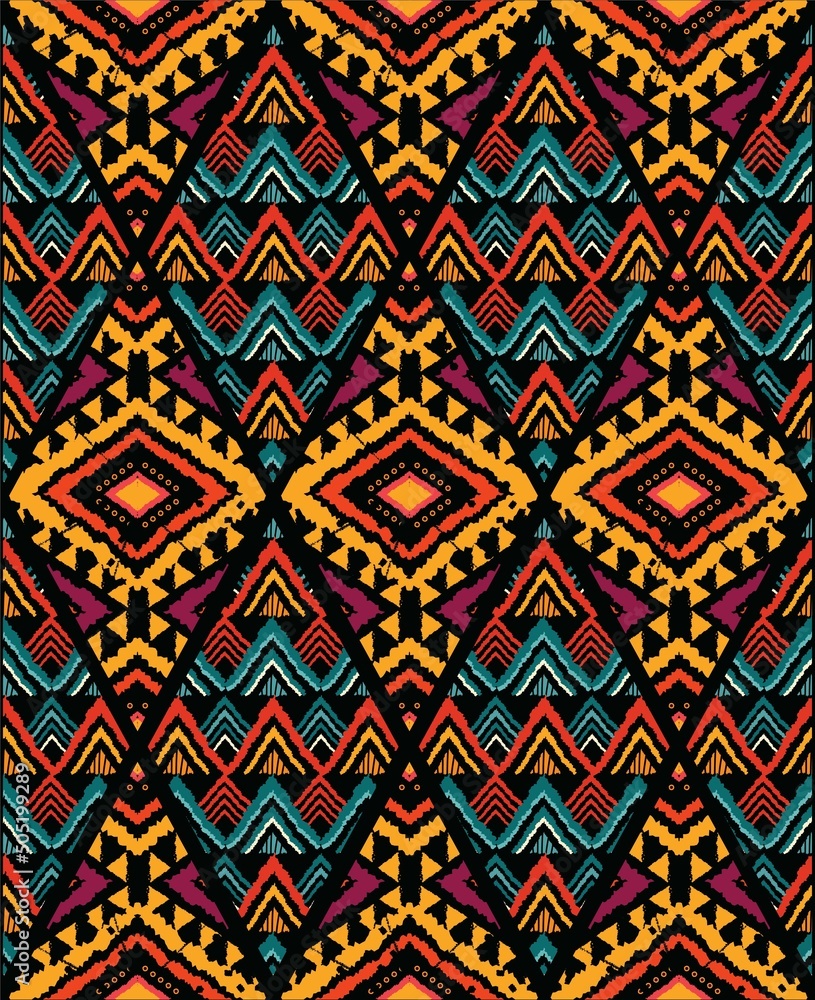 African pattern ,American pattern Folk embroidery, ethnic abstract .Seamless geometric pattern in tribal, and.Aztec geometric art ornament print.carpet,wallpaper,clothing,wrapping,fabric,cover,textile