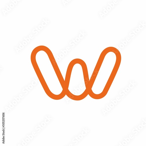 W letter logo symbol