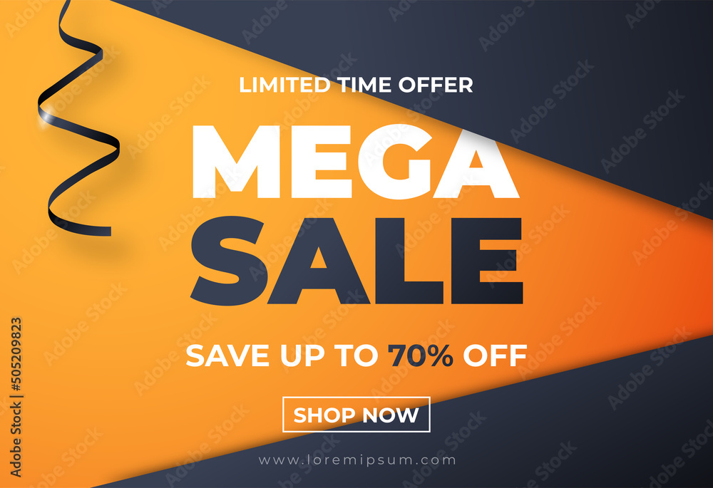 Obraz premium Website orange store sale banner templates. Banners for online shopping. banner modern for social media stories sale, web page, mobile phone. template design special offer
