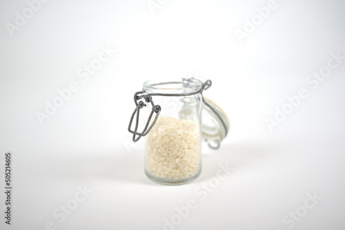 Bocaux - riz et graines de pavot photo