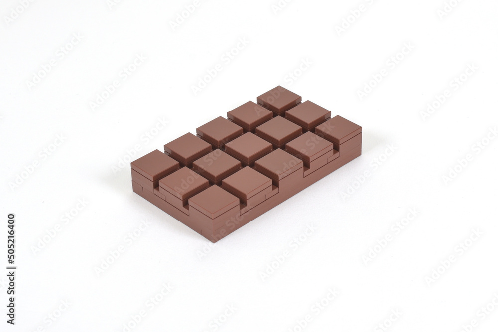 Chocolat en briques de construction briques Chocolat en briques de construction briques