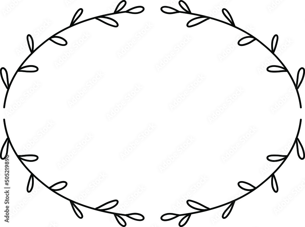Wreath Line Art Wreath Line Art
