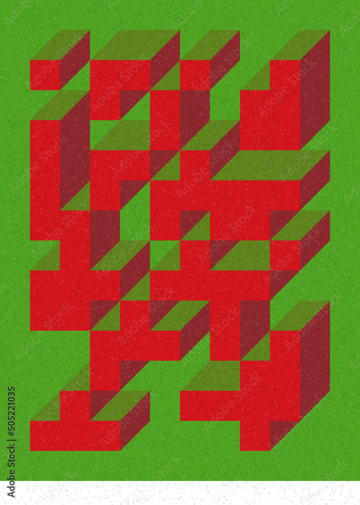 Implementation of Edward Zajec’s “Il Cubo” from 1971. Essentially a Truchet tile set of 8 tiles and rules for placement art illustration Implementation of Edward Zajec’s “Il Cubo” from 1971. Essentially a Truchet tile set of 8 tiles and rules for placement art illustration