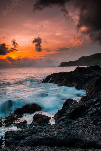 sunset over the sea