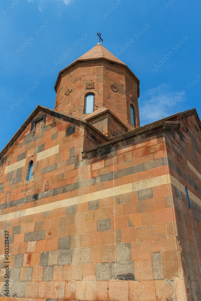 View of S. Astvatsatsin's dome and drum of the famous ancient monastery of Hor Virap. Armenia View of S. Astvatsatsin's dome and drum of the famous ancient monastery of Hor Virap. Armenia
