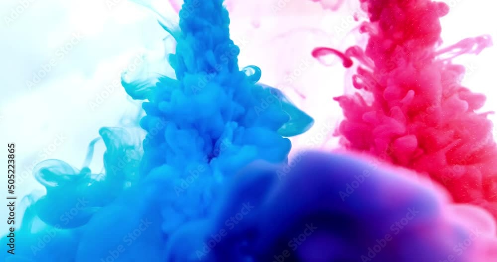 Splash of paint. Abstract background. Colour dissolve. Paint splash