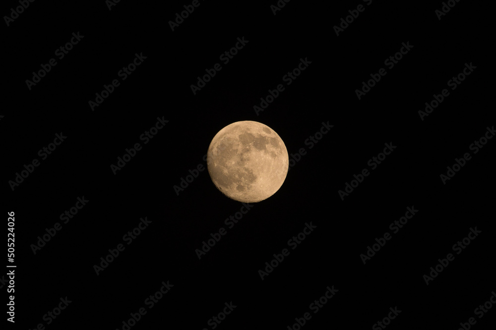 Moon. Just moon with black universe around. Moon. Just moon with black universe around.