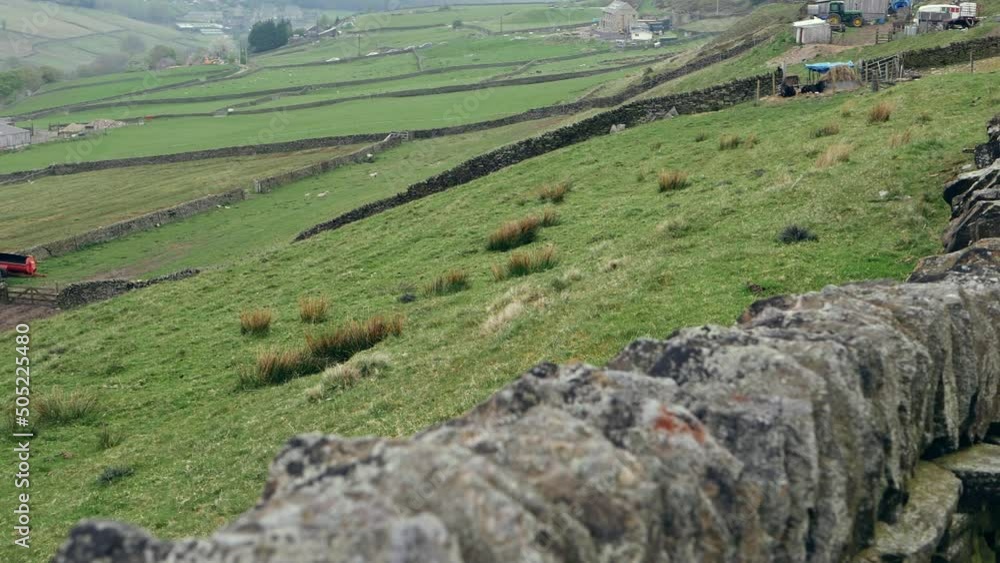 Farm land in rural Yorkshire England countryside Farm land in rural Yorkshire England countryside