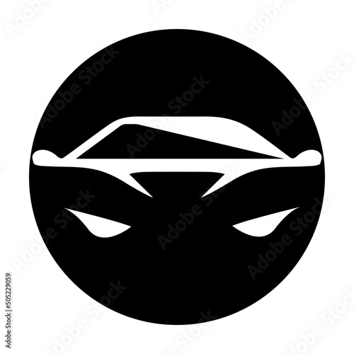 sport car sihoute vector symbol and logo design