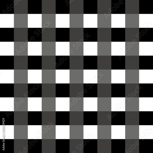Pattern for clothing design or for decorative backgrounds, black and white squares