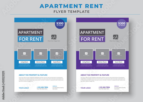 Apartments For Rent Poster, Apartments Rent Flyer Template, Home For Rent Flyer, Real Estate Flyer