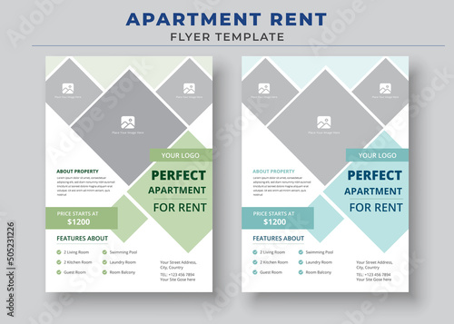 Apartments For Rent Poster, Apartments Rent Flyer Template, Home For Rent Flyer, Real Estate Flyer